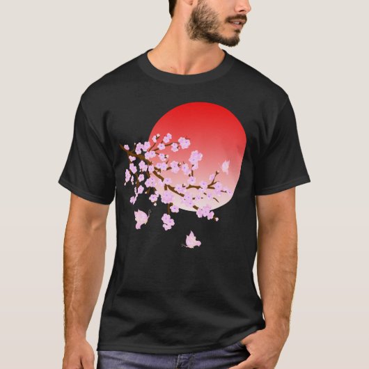 Cherry Blossom Festval Full Moon 3 T-Shirt (Voorkant)