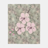 Cherry Blossom Fleece Blanket Deken (Voorkant)