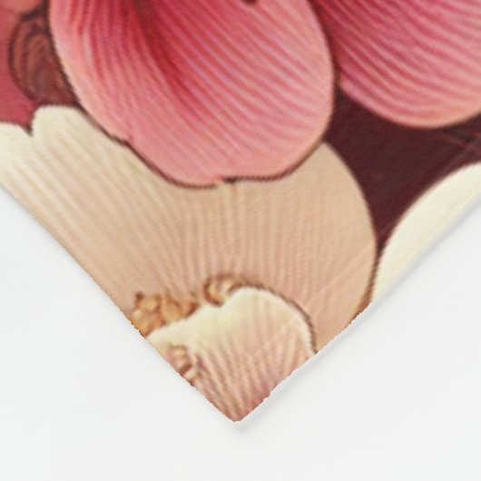 Cherry Blossom Fleece Deken (Hoek)