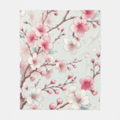Cherry Blossom Fleece Deken (Voorkant)