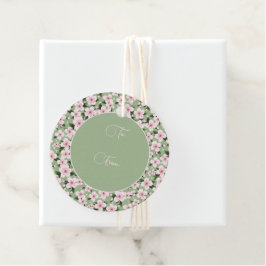Cherry Blossom Floral Bedankjes Labels