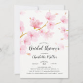 Cherry Blossom Floral Bridal Shower Kaart (Voorkant)