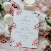 Cherry Blossom Floral Bridal Shower Kaart