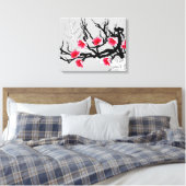 Cherry Blossom Floral Canvas Afdruk (Insitu (Slaapkamer))