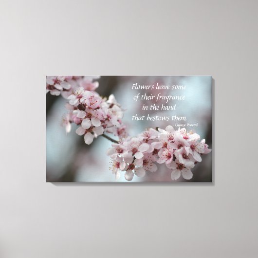 Cherry Blossom Floral Canvas Afdruk (Voorkant)