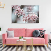 Cherry Blossom Floral Canvas Afdruk (Insitu (Woonkamer))