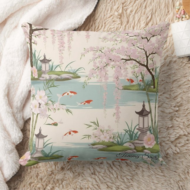  Cherry Blossom Floral Charm Kussen (Deken)