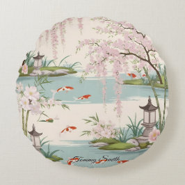  Cherry Blossom Floral Charm Rond Kussen