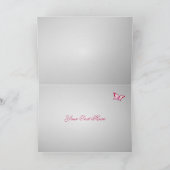 Cherry Blossom Floral Dank je Baby shower Bedankkaart (Binnen)