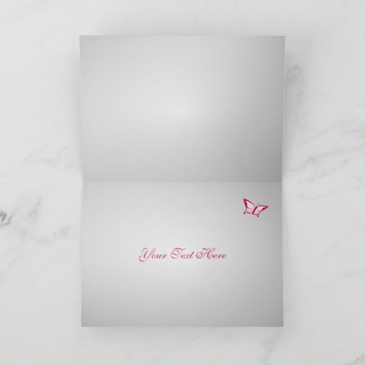 Cherry Blossom Floral Dank je Baby shower Bedankkaart (Binnen)