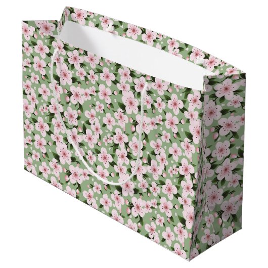 Cherry Blossom Floral Groot Cadeauzakje (Achterkant Gekanteld)