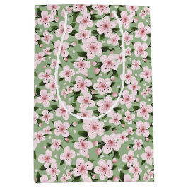 Cherry Blossom Floral Medium Cadeauzakje