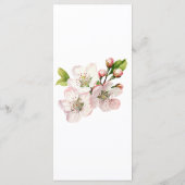 Cherry Blossom floral  Menu (Achterkant)