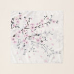 Cherry Blossom Floral Pastel Feminine Sjaal<br><div class="desc">Feminine schemerroze mauve cherry bloesem design. Het blote afbeelding van pastelkersbloesems kan je dag ophelderen.</div>
