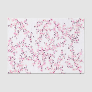 Cherry Blossom Floral Pink White Tissuepapier