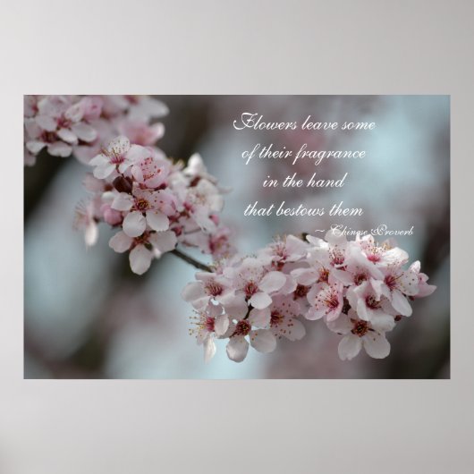 Cherry Blossom Floral Poster (Voorkant)
