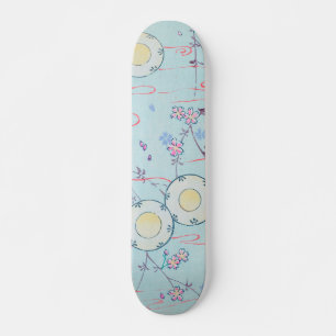 Cherry Blossom Floral Print  Japans Retro Persoonlijk Skateboard