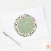Cherry Blossom Floral Ronde Sticker (Envelop)