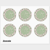 Cherry Blossom Floral Ronde Sticker (Vel)