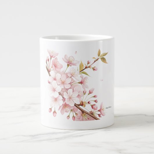 Cherry Blossom Floral Speciality Mug Grote Koffiekop (Voorkant)