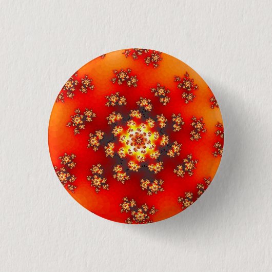 Cherry Blossom Floral Sprinkles Ronde Button 3,2 Cm (Voorkant)