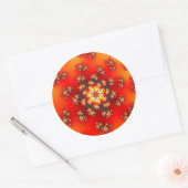 Cherry Blossom Floral Sprinkles Ronde Sticker (Envelop)