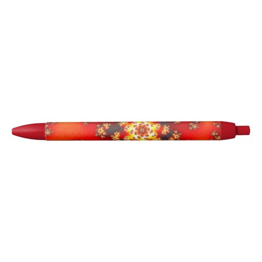 Cherry Blossom Floral Sprinkles Zwarte Inkt Pen (Voorkant)