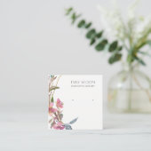 CHERRY BLOSSOM FLORAL STUD EARRING DISPLAY LOGO VIERKANTE VISITEKAARTJE (Staand voorkant)