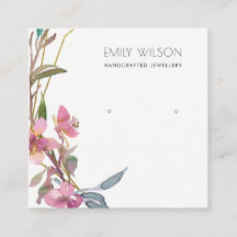 CHERRY BLOSSOM FLORAL STUD EARRING DISPLAY LOGO
