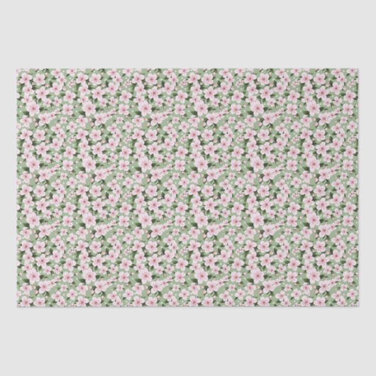 Cherry Blossom Floral Tissuepapier (Voorkant)
