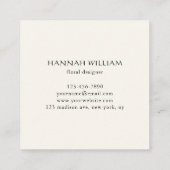 Cherry Blossom Floral Vierkante Visitekaartje (Achterkant)