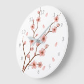 Cherry Blossom Floral Wall Clock Grote Klok (Hoek)
