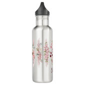 Cherry Blossom Floral Waterverf, Naam toevoegen Waterfles (Links)