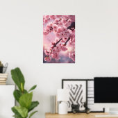 Cherry Blossom Flower Art - Botanische Waterverf Poster (Thuiskantoor)