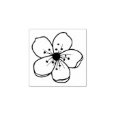 Cherry Blossom Flower Art Rubber Stamp Rubberstempel (Afrduk)
