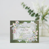 Cherry Blossom Flower Bouquet Theme Kaart (Staand voorkant)