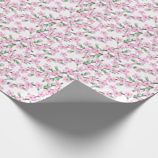 Cherry blossom flower cadeaupapier (Hoek)