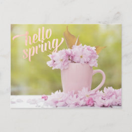 Cherry Blossom Flower Floral Stilllife Spring Text Briefkaart