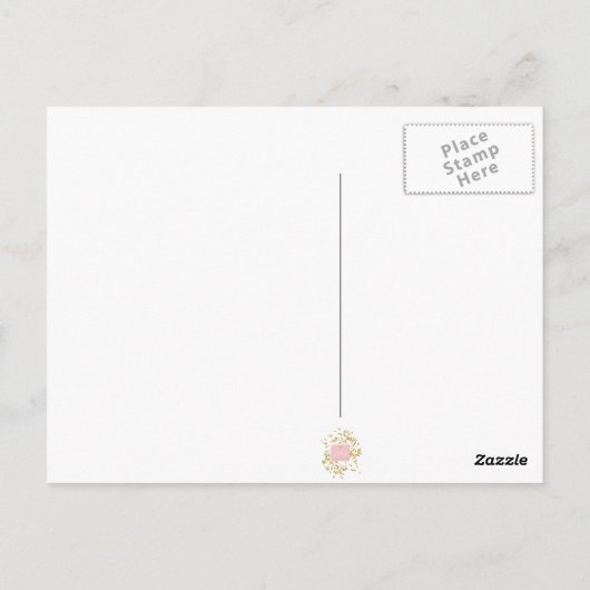 Cherry Blossom Flower Floral Stilllife Spring Text Briefkaart (Achterkant)