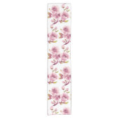 Cherry Blossom Flower Korte Tafelloper (Voorkant)