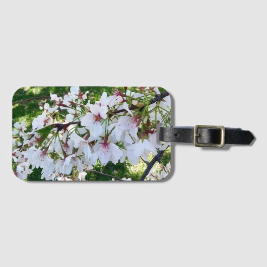 Cherry Blossom Flower Luggage Tag Bagagelabel (Voorkant (horizontaal))