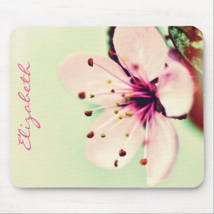 Cherry Blossom Flower Personalized Muismat