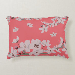 Cherry Blossom Flowers Accent Kussen