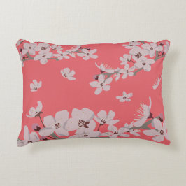 Cherry Blossom Flowers Accent Pillow Kussen