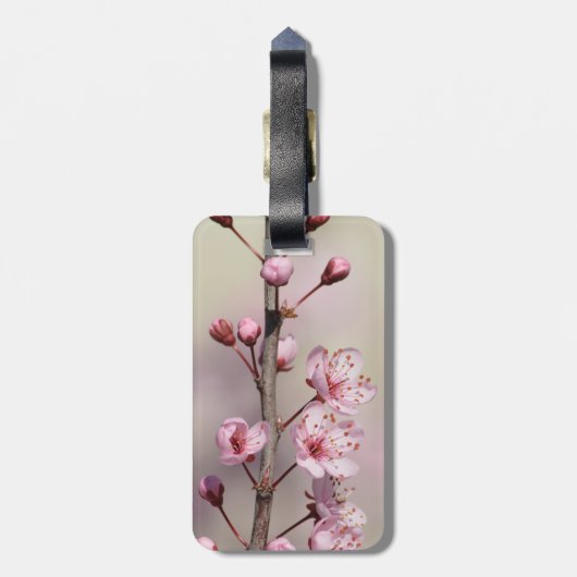 Cherry Blossom Flowers Bagagelabel (Achterkant verticaal)