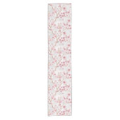 Cherry Blossom Flowers Branch Pink Blooms Korte Tafelloper (Voorkant)