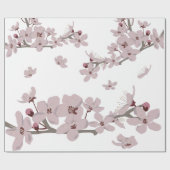 Cherry Blossom Flowers Cadeaupapier (Vlak)