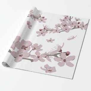Cherry Blossom Flowers Cadeaupapier