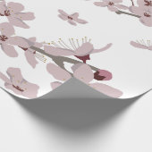 Cherry Blossom Flowers Cadeaupapier (Hoek)
