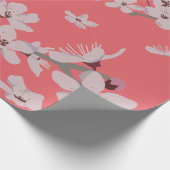 Cherry Blossom Flowers Cadeaupapier (Hoek)